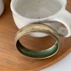 Vintage Brass Bracelet Cuff Jewellery